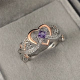 Anillo bicolor de oro mezclado